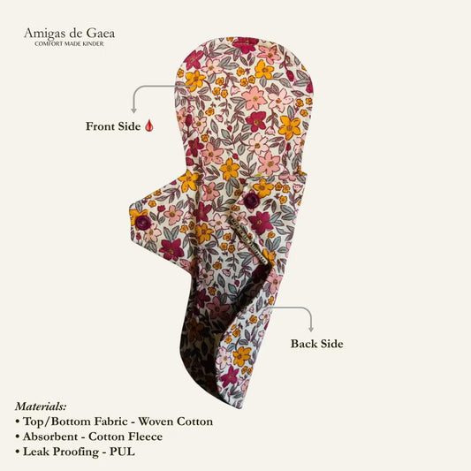 10-inch Light Flow Cloth Pad/Eco-Friendly Sanitary Pads/ Washable Pads for Women