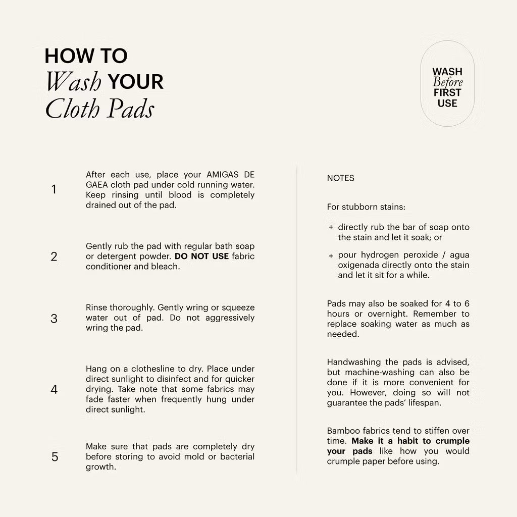 10-inch Light Flow Cloth Pad/Eco-Friendly Sanitary Pads/ Washable Pads for Women