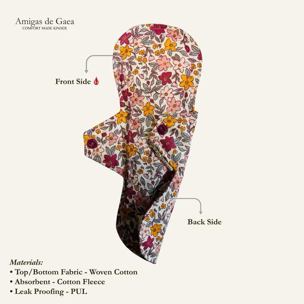 10-inch  Light Flow Cloth Pad/Eco-Friendly Sanitary Pads/ Washable Pads for Women